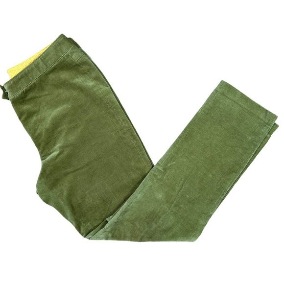 J. McLaughlin Green Corduroy Pants - Size 12 - Picture 3 of 9
